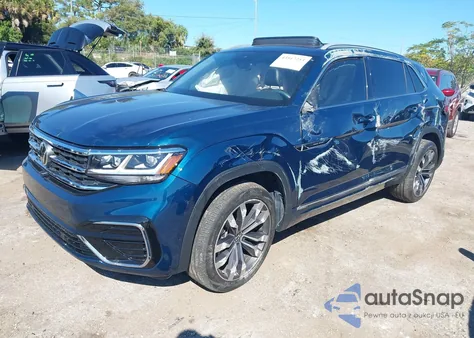 2022 Volkswagen Atlas Cross Sport 3.6L V6 Sel Premium R-Line из США, поврежденный, VIN 1V2FE2CA8NC217313